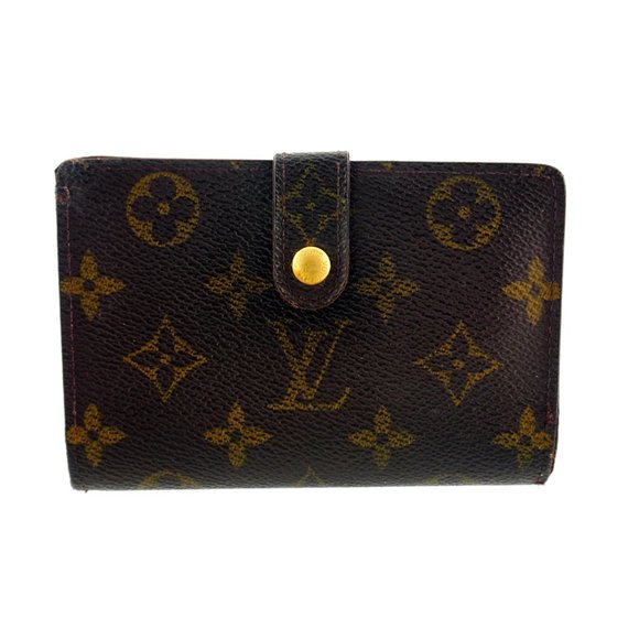 LOUIS VUITTON Monogram Canvas and Leather French Kiss Compact Clutch Wallet